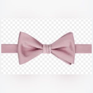 Calvin Klein Light Petal Pink Pre-Tied Adjustable Textured Stripe Bow Tie